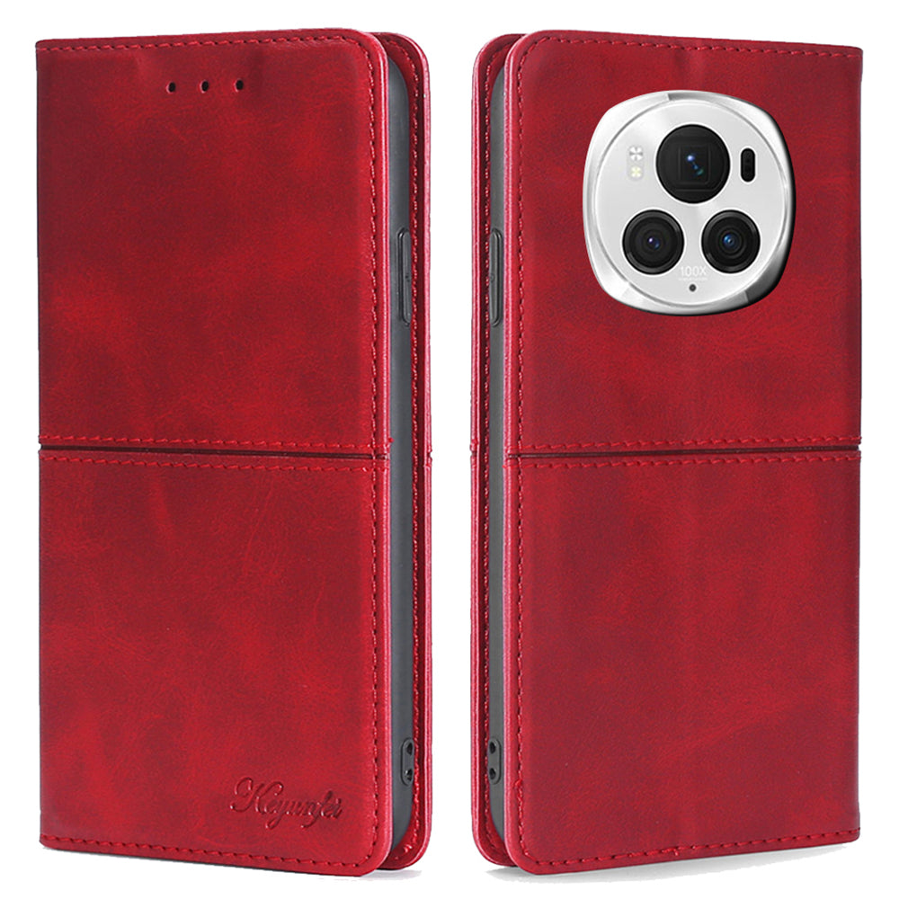 For Honor Magic6 Pro 5G Case Cowhide Texture Anti-Scratch Leather Phone Cover with Card Slots For Honor Magic6 Pro 5G Case Cowhide Texture Anti-Scratch Leather Phone Cover with Card Slots